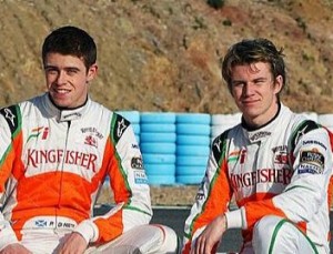 Paul di Resta y Nico Hulkenberg. Force India busca regresar a dónde estaba. 